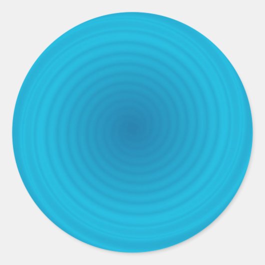 Blauwe kleurenblanco Sjabloon Aangepast rendement Ronde Sticker (Voorkant)