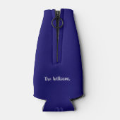 blauwe kleurflessenkoeler voor familie flesjeskoeler (Achterkant)