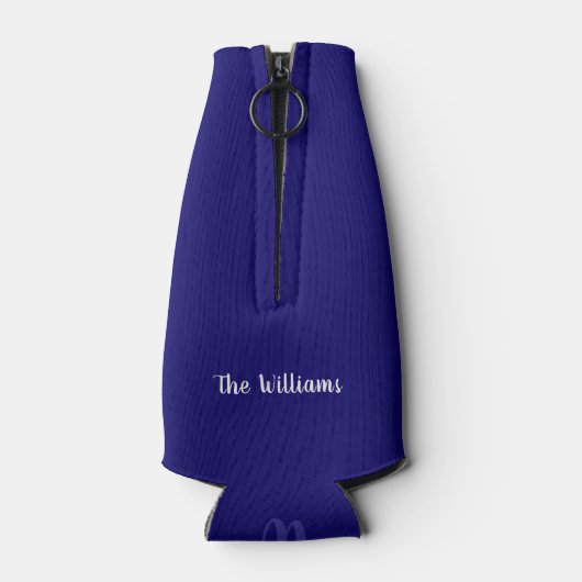 blauwe kleurflessenkoeler voor familie flesjeskoeler (Achterkant)