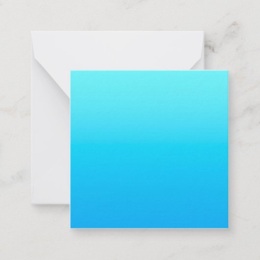 Blauwe kleurgradiënt notitiekaartje (Voorkant)