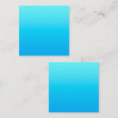 Blauwe kleurgradiënt notitiekaartje (Voorkant / Achterkant)