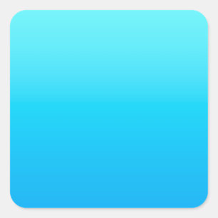 Blauwe kleurgradiënt vierkante sticker