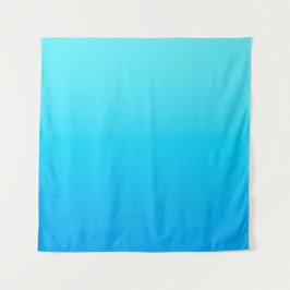 Blauwe kleurgradiënt wandkleed