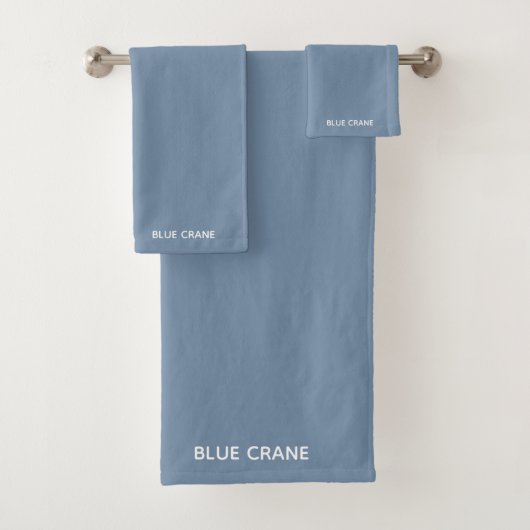 Blauwe kleurnaam voor kraanblauw bad handdoek (Insitu)