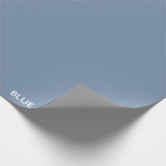 Blauwe kleurnaam voor kraanblauw cadeaupapier (Hoek)