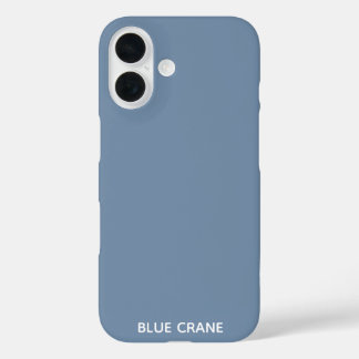 Blauwe kleurnaam voor kraanblauw iPhone 16 hoesje