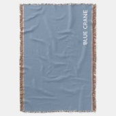 Blauwe kleurnaam voor kraanblauw deken (Voorkant Verticaal)