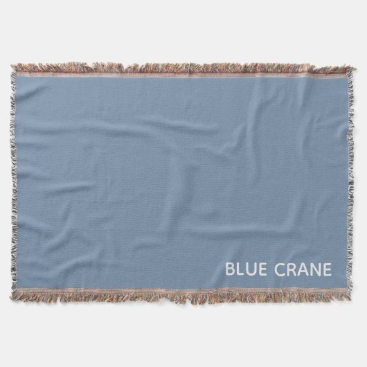 Blauwe kleurnaam voor kraanblauw deken (Voorkant)