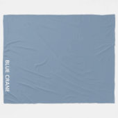 Blauwe kleurnaam voor kraanblauw fleece deken (Voorkant (Horizontaal))