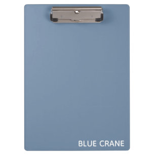 Blauwe kleurnaam voor kraanblauw klembord