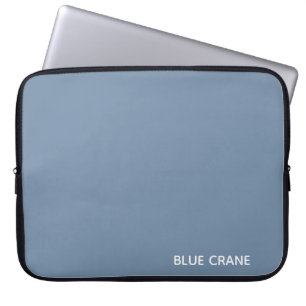 Blauwe kleurnaam voor kraanblauw laptop sleeve