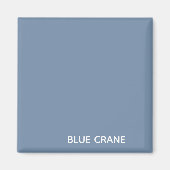 Blauwe kleurnaam voor kraanblauw magneet (Voorkant)