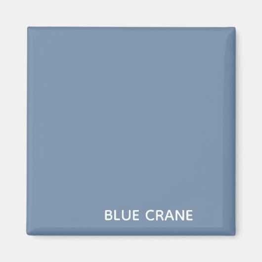 Blauwe kleurnaam voor kraanblauw magneet (Voorkant)