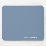 Blauwe kleurnaam voor kraanblauw muismat<br><div class="desc">Blauwe kleurnaam voor kraanblauw</div>