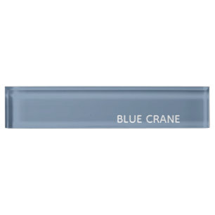 Blauwe kleurnaam voor kraanblauw naambordje