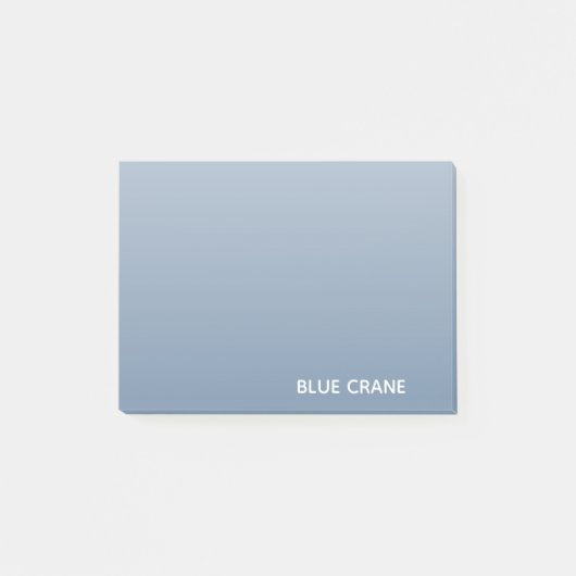 Blauwe kleurnaam voor kraanblauw post-it® notes (Voorkant)