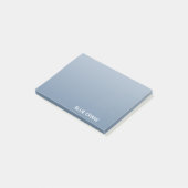 Blauwe kleurnaam voor kraanblauw post-it® notes (Schuin)