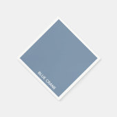 Blauwe kleurnaam voor kraanblauw servet (Hoek)