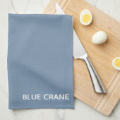 Blauwe kleurnaam voor kraanblauw theedoek (Quarter Fold)