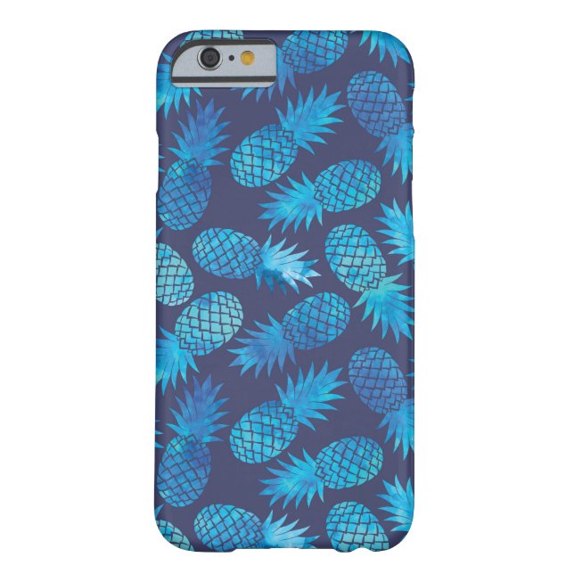 Blauwe kleurstof anananas Case-Mate iPhone case (Achterkant)