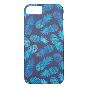 Blauwe kleurstof anananas Case-Mate iPhone case