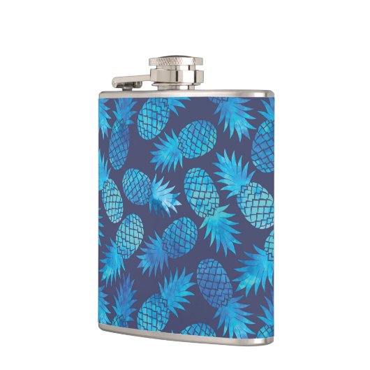 Blauwe kleurstof anananas heupfles (Links)