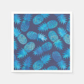 Blauwe kleurstof anananas servet (Voorkant)