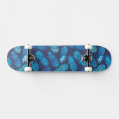 Blauwe kleurstof anananas skateboard (Horizontaal)