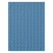 Blauwe kleurstof anananas tafelkleed (Voorkant)
