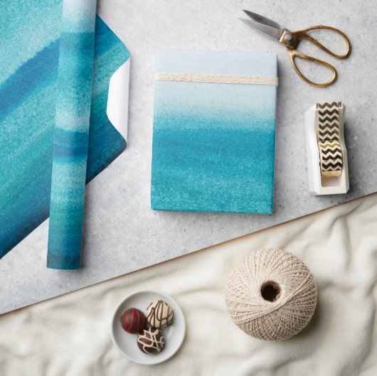 Blauwe kleurstof cadeaupapier (Crafts)
