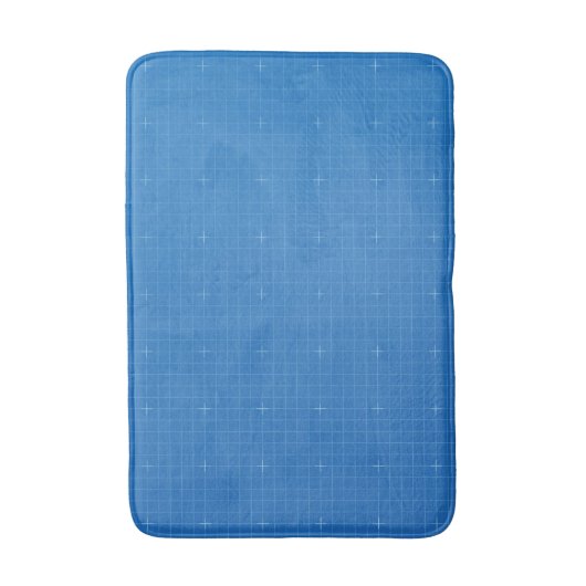 Blauwe kleurverloop badmat (Voorkant Verticaal)