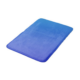 Blauwe kleurverloop badmat