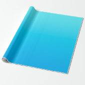 Blauwe kleurverloop cadeaupapier (Uitgerold)