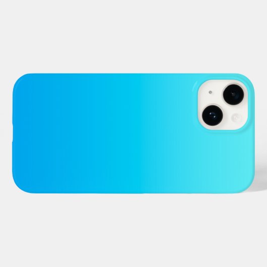 Blauwe kleurverloop Case-Mate iPhone case (Achterkant (horizontaal))