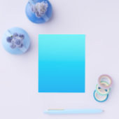 Blauwe kleurverloop flyer (Enkel)