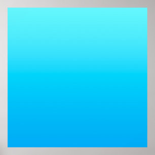 Blauwe kleurverloop poster