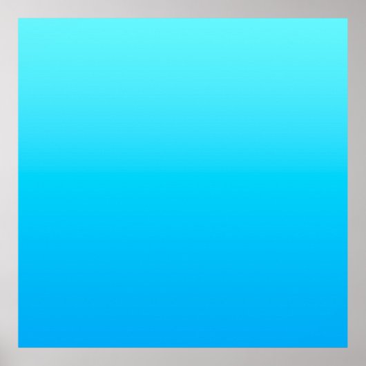Blauwe kleurverloop poster (Voorkant)