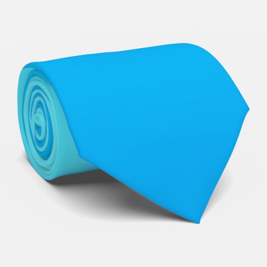 Blauwe kleurverloop stropdas (Opgerold)