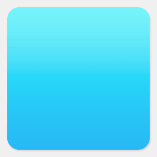Blauwe kleurverloop vierkante sticker
