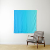 Blauwe kleurverloop wandkleed (In Situ (horizontaal))