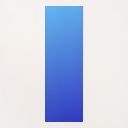 Blauwe kleurverloop yogamat (Voorkant)