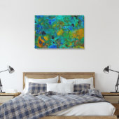 Blauwe Klif Chrysocolla Canvas Afdruk (Insitu (Slaapkamer))