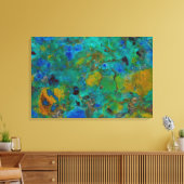 Blauwe Klif Chrysocolla Canvas Afdruk (Insitu (Woonkamer))