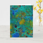 Blauwe Klif Chrysocolla Kaart (Gele Bloem)