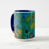 Blauwe Klif Chrysocolla Mok (Voorkant links)