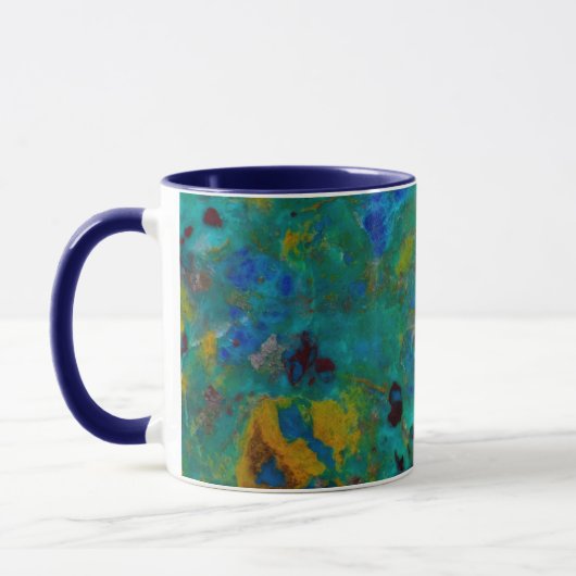 Blauwe Klif Chrysocolla Mok (Links)