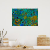 Blauwe Klif Chrysocolla Poster (Keuken)