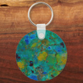 Blauwe Klif Chrysocolla Sleutelhanger (Voorkant)