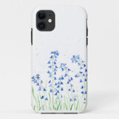 Blauwe klokjes blauwe bloemen lente Case-Mate iPhone case (Achterkant)