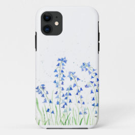 Blauwe klokjes blauwe bloemen lente Case-Mate iPhone case